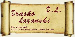 Draško Lazanski vizit kartica